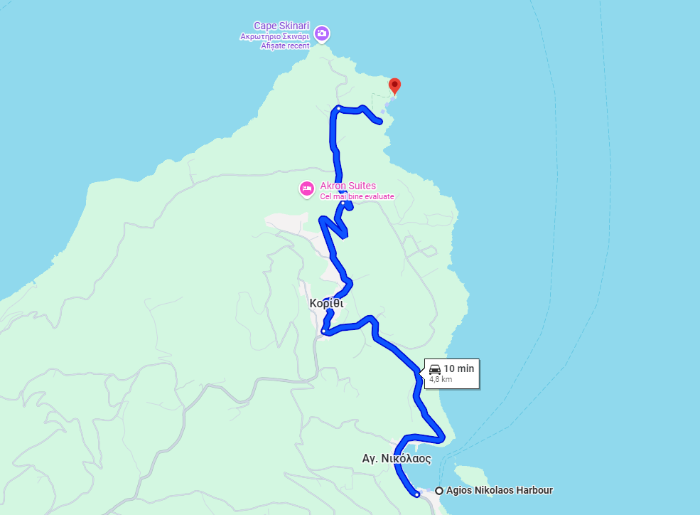 Blue Caves Zakynthos rent a car