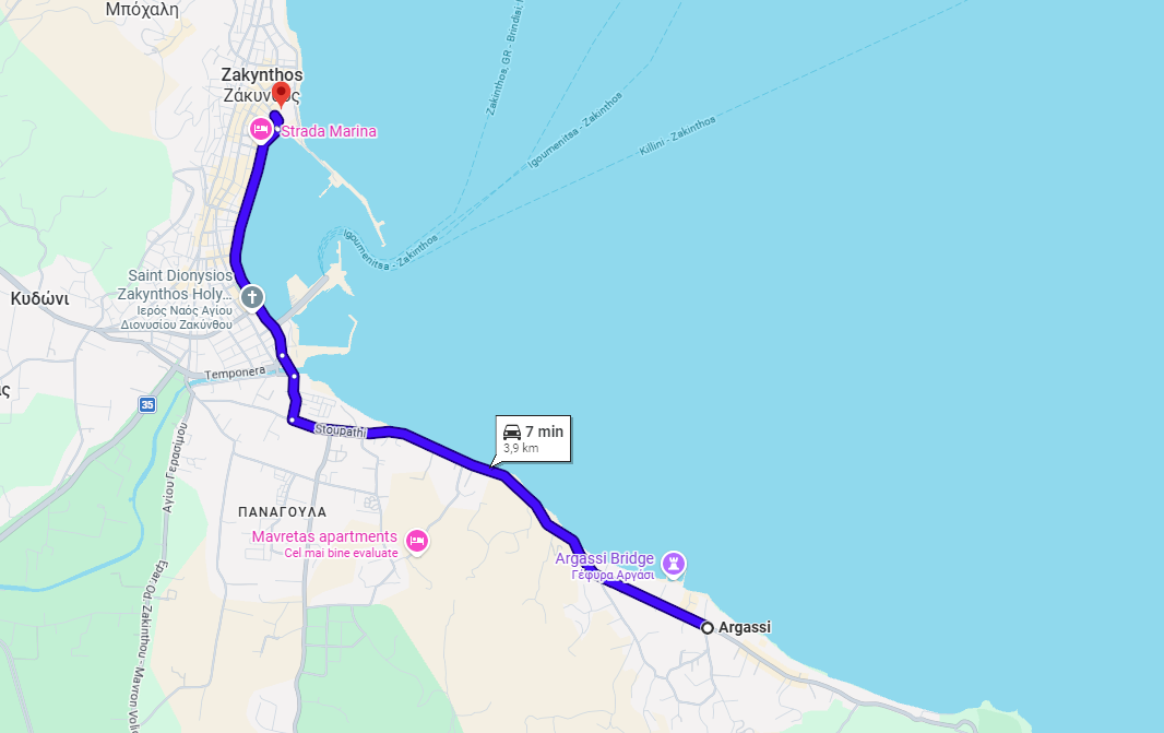 discover Zakynthos villages by car