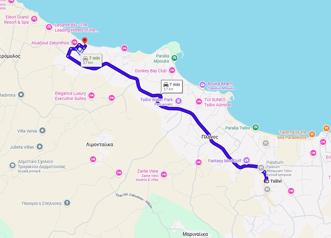 scenic drives in Zakynthos