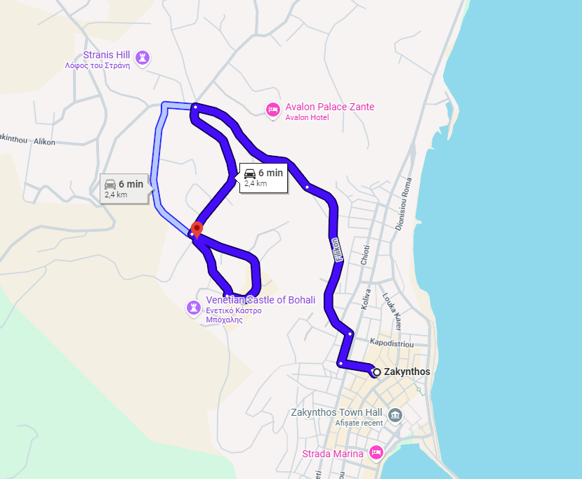 motorbike ride in Zakynthos