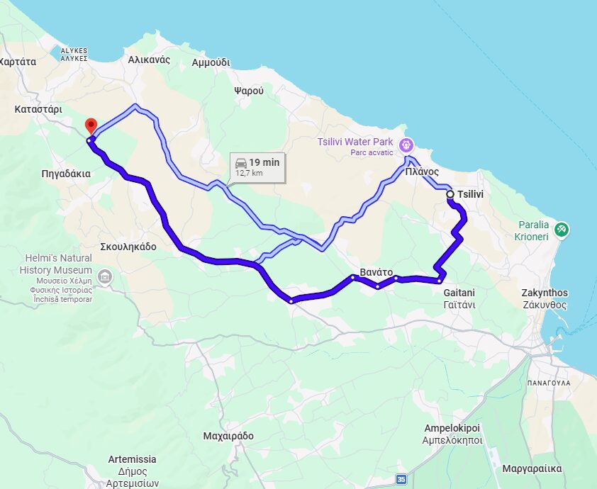 motorbike ride in Zakynthos