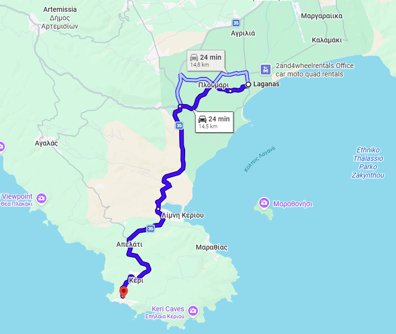 motorbike ride in Zakynthos